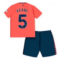 Everton Michael Keane #5 Bortatröja Barn 2023-24 Kortärmad (+ Korta byxor)
